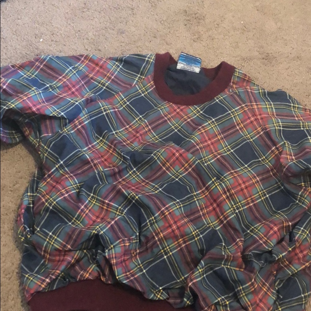 Vintage plaid ski jacket